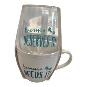 New Wild Eye Designs Mug And Wine Glass Gift Set For Mom